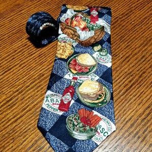 Tabasco Hot Sauce Picnic Themed Men's Tie
